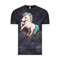 Cloud Black cute unicorn Vintage Tee - FaDigitalArtStudio