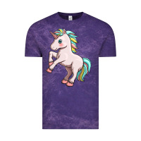 Cloud Purple cute unicorn Vintage Tee - FaDigitalArtStudio