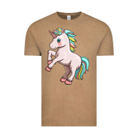Vintage Coffee cute unicorn Vintage Tee - FaDigitalArtStudio