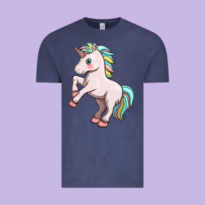 Cute Unicorn Vintage Tee Designed By Fadigitalartstudio