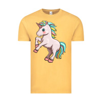 Vintage Mustard cute unicorn Vintage Tee - FaDigitalArtStudio