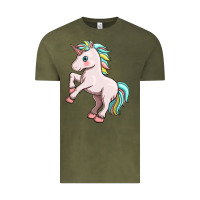 Vintage Olive cute unicorn Vintage Tee - FaDigitalArtStudio