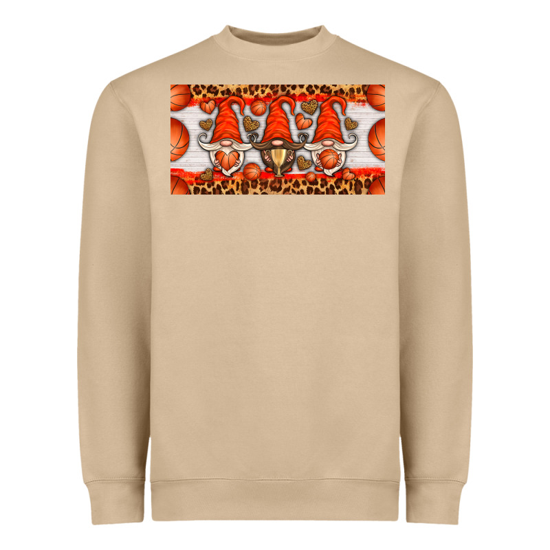 Basketball Gnome License Plate Heavyweight Sweatshirt by HRA Design Shop | Teevron