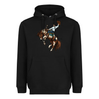 Black american paint horse rodeo cowboy Heavyweight Hoodie - MaliasSmallBusiness