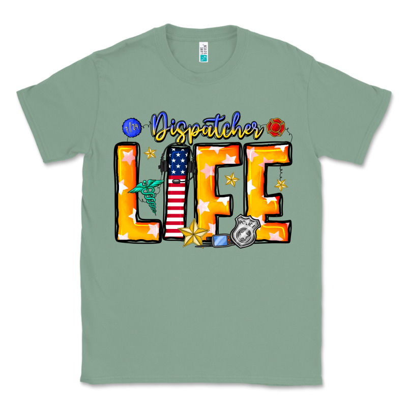 Name Tribute To First Responder Dispatchers Classic Tee by CowhideDigitalArt | Teevron