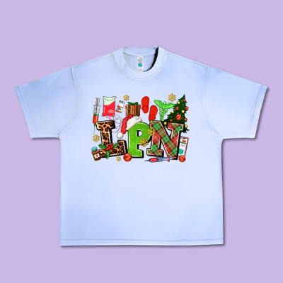 Lpn Christmas Nurse With Urban Heavy Tee Designed By Adodesignshop