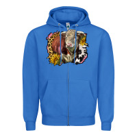 True Royal hereford bull western background Zipper Hoodie - LillyAllenDesigns