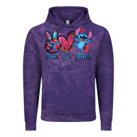 Cloud Purple peace love stitch Vintage Hoodie - Zillion Design Studio