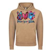 Vintage Coffee peace love stitch Vintage Hoodie - Zillion Design Studio
