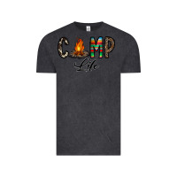 Vintage Black camp life Vintage Tee - CowhideDigitalArt