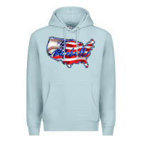 Blue Mist usa flag baseball Premium Hoodie - BarkalooDesign