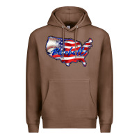 Chestnut usa flag baseball Premium Hoodie - BarkalooDesign