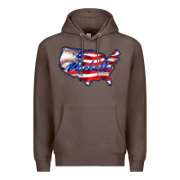 Coffee usa flag baseball Premium Hoodie - BarkalooDesign
