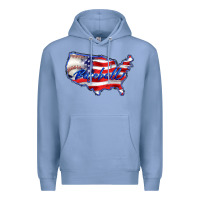 Colony Blue usa flag baseball Premium Hoodie - BarkalooDesign