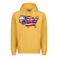 Mustard usa flag baseball Premium Hoodie - BarkalooDesign