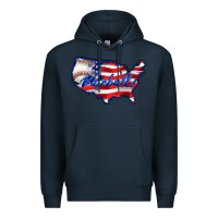 Navy usa flag baseball Premium Hoodie - BarkalooDesign