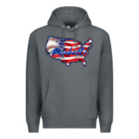 Rock usa flag baseball Premium Hoodie - BarkalooDesign