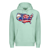 Seafoam usa flag baseball Premium Hoodie - BarkalooDesign