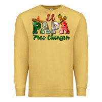 Antique Gold el papa mas chingon Premium Sweatshirt - MaliasSmallBusiness