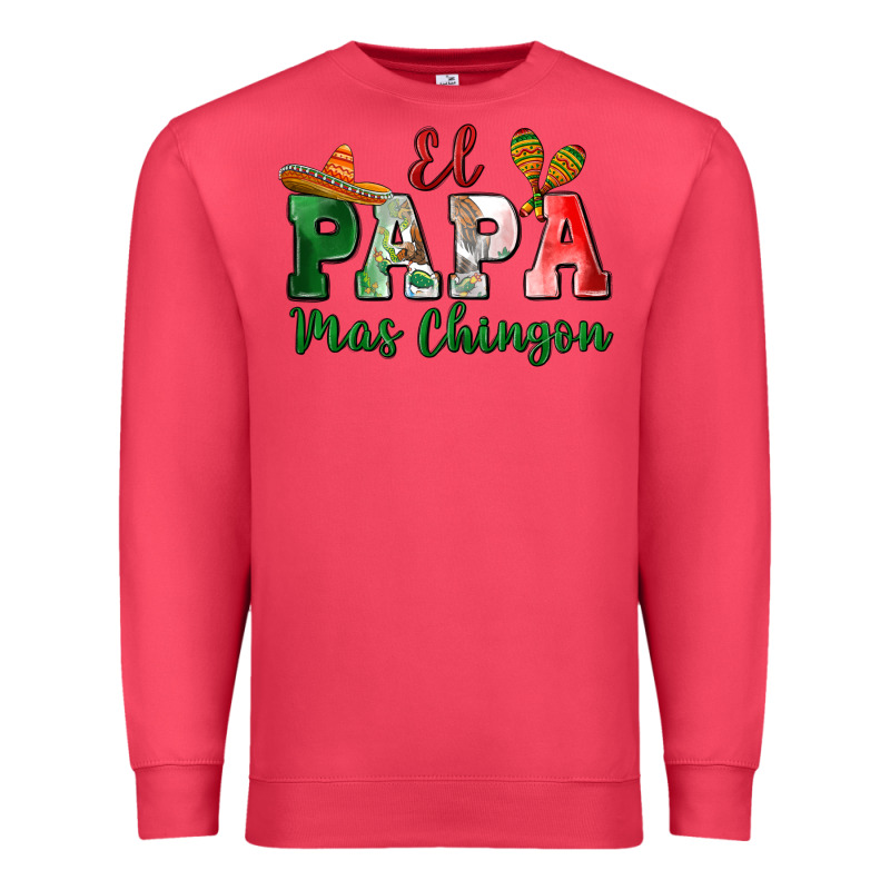 El Papa Mas Chingon Premium Sweatshirt by MaliasSmallBusiness | Teevron