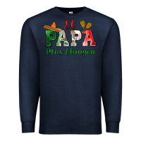 Navy el papa mas chingon Premium Sweatshirt - MaliasSmallBusiness