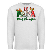 Oatmeal Heather el papa mas chingon Premium Sweatshirt - MaliasSmallBusiness