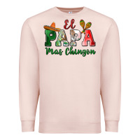 Pale Pink el papa mas chingon Premium Sweatshirt - MaliasSmallBusiness