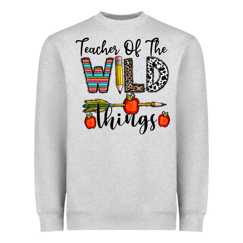 Teacher Of The Wild Things Heavyweight Sweatshirt by CowhideDigitalArt | Teevron