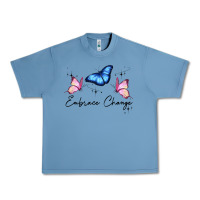Pebble Blue embrace change Urban Heavy Tee - JahusDesignShop