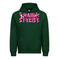 Forest Green Breast Cancer hair stylist Urban Hoodie - texasbilliewilder