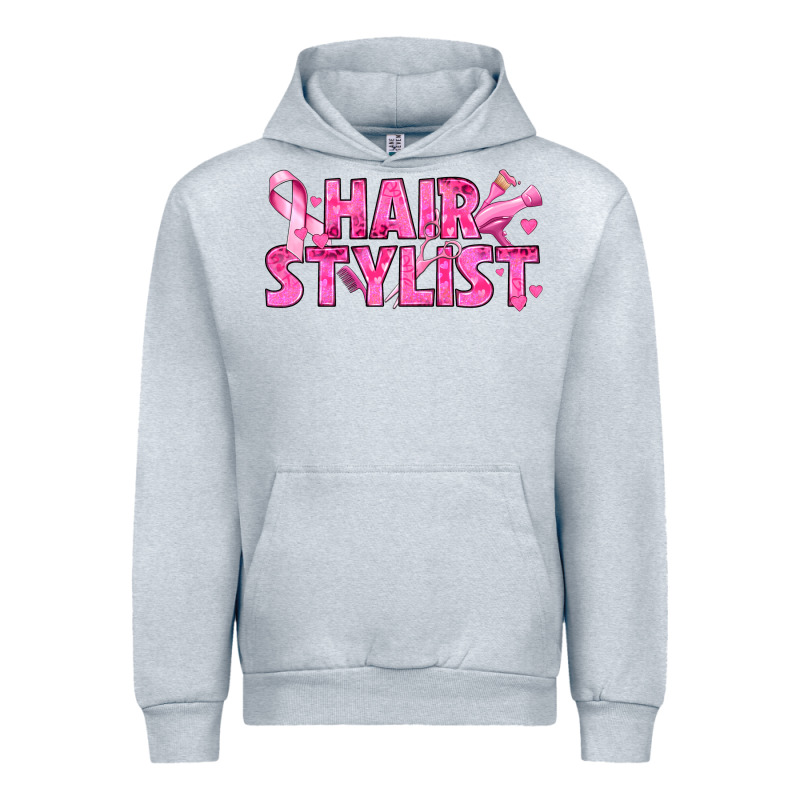 Breast Cancer Hair Stylist Urban Hoodie by texasbilliewilder | Teevron