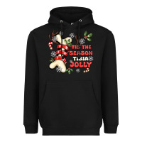 Black tis the season tıbıa jolly Heavyweight Hoodie - MaliasSmallBusiness