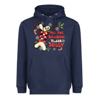 Navy tis the season tıbıa jolly Heavyweight Hoodie - MaliasSmallBusiness