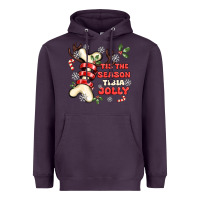 Plum tis the season tıbıa jolly Heavyweight Hoodie - MaliasSmallBusiness