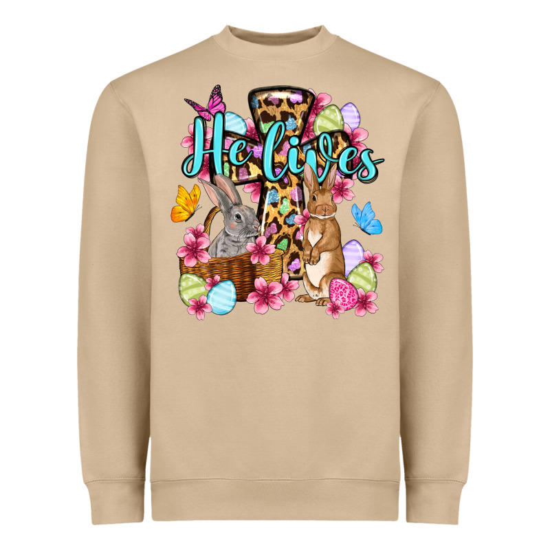 Easter Day He Lives Heavyweight Sweatshirt by OliviaCreatesArt | Teevron
