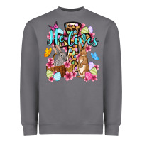 Storm Easter Day He lives Heavyweight Sweatshirt - OliviaCreatesArt