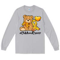 Childhood Cancer And Cancer Ribbon Long Sleeve Tee | Teevron