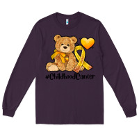 Plum childhood cancer and cancer ribbon Long Sleeve Tee - AdoDesignShop