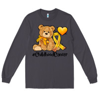 Smoke childhood cancer and cancer ribbon Long Sleeve Tee - AdoDesignShop