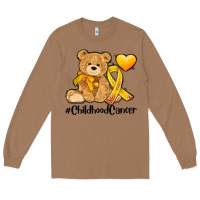 Toasted Coconut childhood cancer and cancer ribbon Long Sleeve Tee - AdoDesignShop