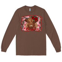 Chestnut be mine highland cow Long Sleeve Tee - AdoDesignShop