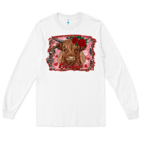 White be mine highland cow Long Sleeve Tee - AdoDesignShop