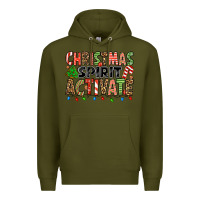 Army Green christmas spirit activate Premium Hoodie - Jasminsmagicworld