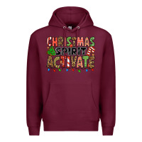 Burgundy christmas spirit activate Premium Hoodie - Jasminsmagicworld