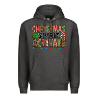 Charcoal Heather christmas spirit activate Premium Hoodie - Jasminsmagicworld