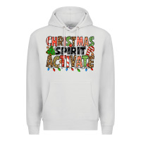 Dove Grey christmas spirit activate Premium Hoodie - Jasminsmagicworld