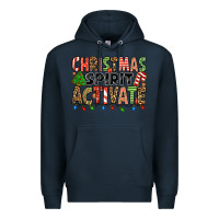Navy christmas spirit activate Premium Hoodie - Jasminsmagicworld