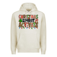 Oatmeal Heather christmas spirit activate Premium Hoodie - Jasminsmagicworld