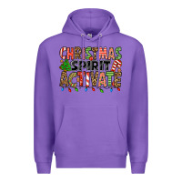 Purple christmas spirit activate Premium Hoodie - Jasminsmagicworld