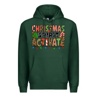 Sports Green christmas spirit activate Premium Hoodie - Jasminsmagicworld